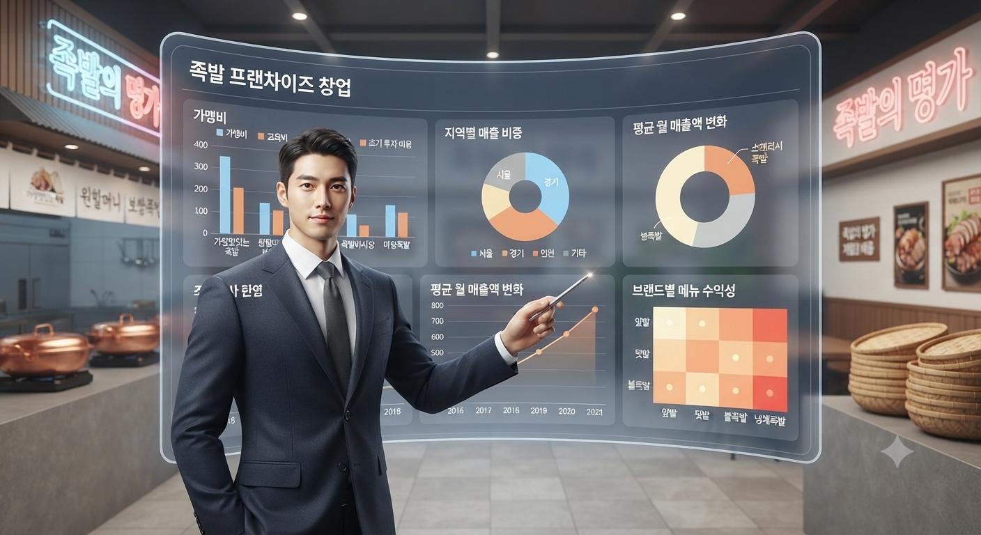 족발 프랜차이즈 창업, 고수들이 숨기는 월 매출 5천만 원의 비밀과 실전 폐업 방지 전략