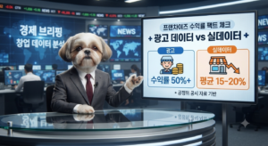 프랜차이즈 수익률 분석 차트